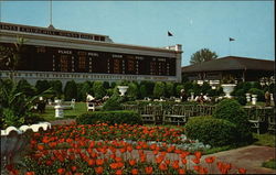 CLubhouse Garden Scene Churchill Downs Home of the Kentucky Derby Louisville, KY Postcard Postcard