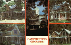 Martha's Vineyard Camp Grounds Postcard