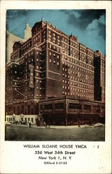 William Sloane House YMCA New York, NY Postcard Postcard