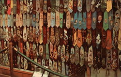 Collection of Hand Painted Ties from Roy Acuff's Hobby Exhibits Nashville, TN Postcard Postcard