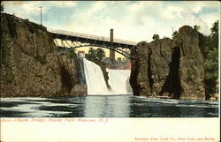 Chasm Bridge, Passaic Falls Paterson, NJ Postcard Postcard