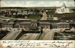 N.Y., N.H. & H. Station and Capitol Providence, RI Postcard Postcard