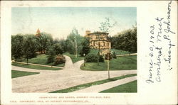 Observatory and Green, Amherst College Massachusetts Postcard Postcard