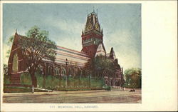 Memorial Hall, Harvard Cambridge, MA Postcard Postcard