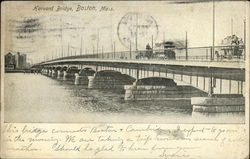 Harvard Bridge Boston, MA Postcard Postcard