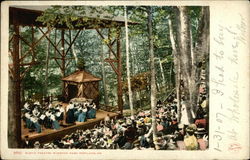 Rustic Theatre, Riverton Park Portland, ME Postcard Postcard