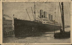 S.S. Deutschland Cruise Ships Postcard Postcard