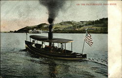 On the Picturesque Ohio River Postcard