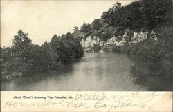 Mark Twain's Swimming Pool Postcard