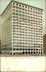 Railway Exchange Building Chicago, IL Postcard Postcard