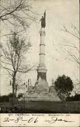 Confederate Monument Montgomery, AL Postcard Postcard