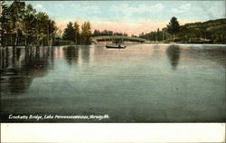 Crocketts Bridge, Lake Pennesseewassee Postcard