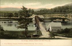 Toll Bridge, Between Dixfield and West Peru, Me Postcard