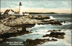 Portland Head Light, Famous Maine Lighthouse Postcard