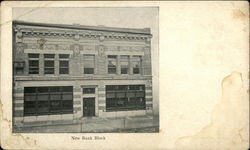 New Bank Block Philadelphia, PA Postcard Postcard