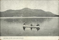 Orford Pond and Mountain Quebec Canada Postcard Postcard