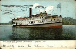 Connecticut River Steamer "Middletown" Hartford, CT Postcard Postcard