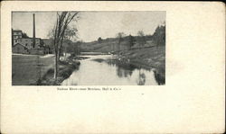 Nashua River, near Merriam, Hall & Co.'s Leominster, MA Postcard Postcard