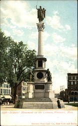 Soldiers' Monument on the Common Postcard