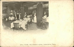 Grill Room, The Warren Hotel Postcard