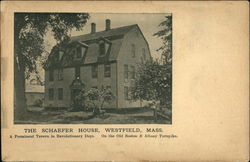 The Schaefer House Westfield, MA Postcard Postcard