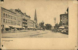 Main Street Northampton, MA Postcard Postcard