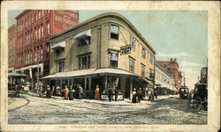 Purchase and Union Streets New Bedford, MA Postcard Postcard