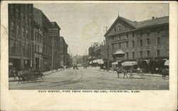 Main Street, West from Depot Square Postcard