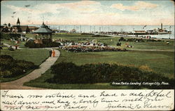 Ocean Park & Landing Oak Bluffs, MA Postcard Postcard