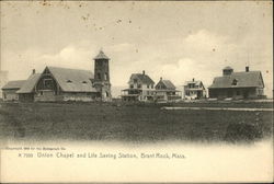 Union Chapel and Life Saving Station Postcard