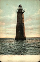 Minot Ledge Light, Boston Harbor Postcard