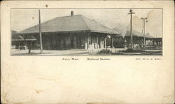 Railrod Station Postcard