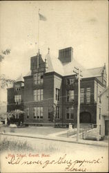 High School Everett, MA Postcard Postcard