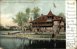 Vesper Boat Club House Lowell, MA Postcard Postcard