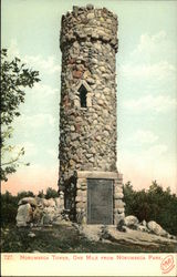 Norumbega Tower, One Mile from Norumbega Park Postcard