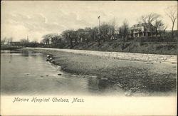 Marine Hospital Chelsea, MA Postcard Postcard