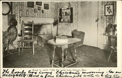 Room in Which Old Put was Born Postcard