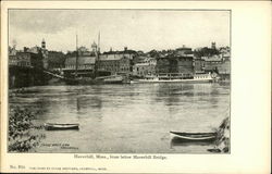 Haverhill, Mass., from Below Haverhill Bridge Postcard