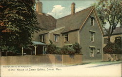 House of Seven Gables Salem, MA Postcard Postcard