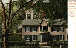 The Wayside, Hawthorne's Residence, and Now the Home of Margaret Sidney Postcard