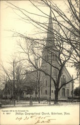 Phillips Congregational Church Watertown, MA Postcard Postcard