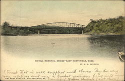 Schell Memorial Bridge East Northfield, MA Postcard Postcard