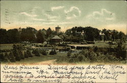 Birds Eye View, Atkinson Common Newburyport, MA Postcard Postcard