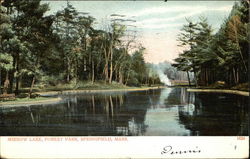 Mirrow Lake, Forest Park Postcard