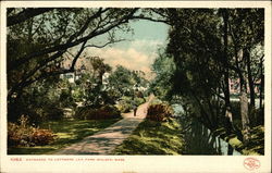 Entrance to Coytmore Lea Park Malden, MA Postcard Postcard