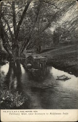 Fellsway East, near entrance to Middlesex Fells Postcard