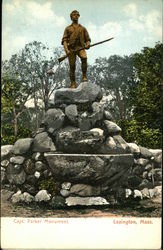 Capt. Parker Monument Postcard