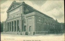 Symphony Hall Boston, MA Postcard Postcard