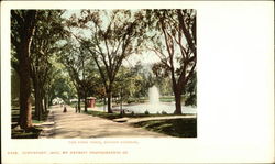 The Frog Pond, Boston Common Massachusetts Postcard Postcard