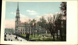 Granary and Park Street Church Boston, MA Postcard Postcard